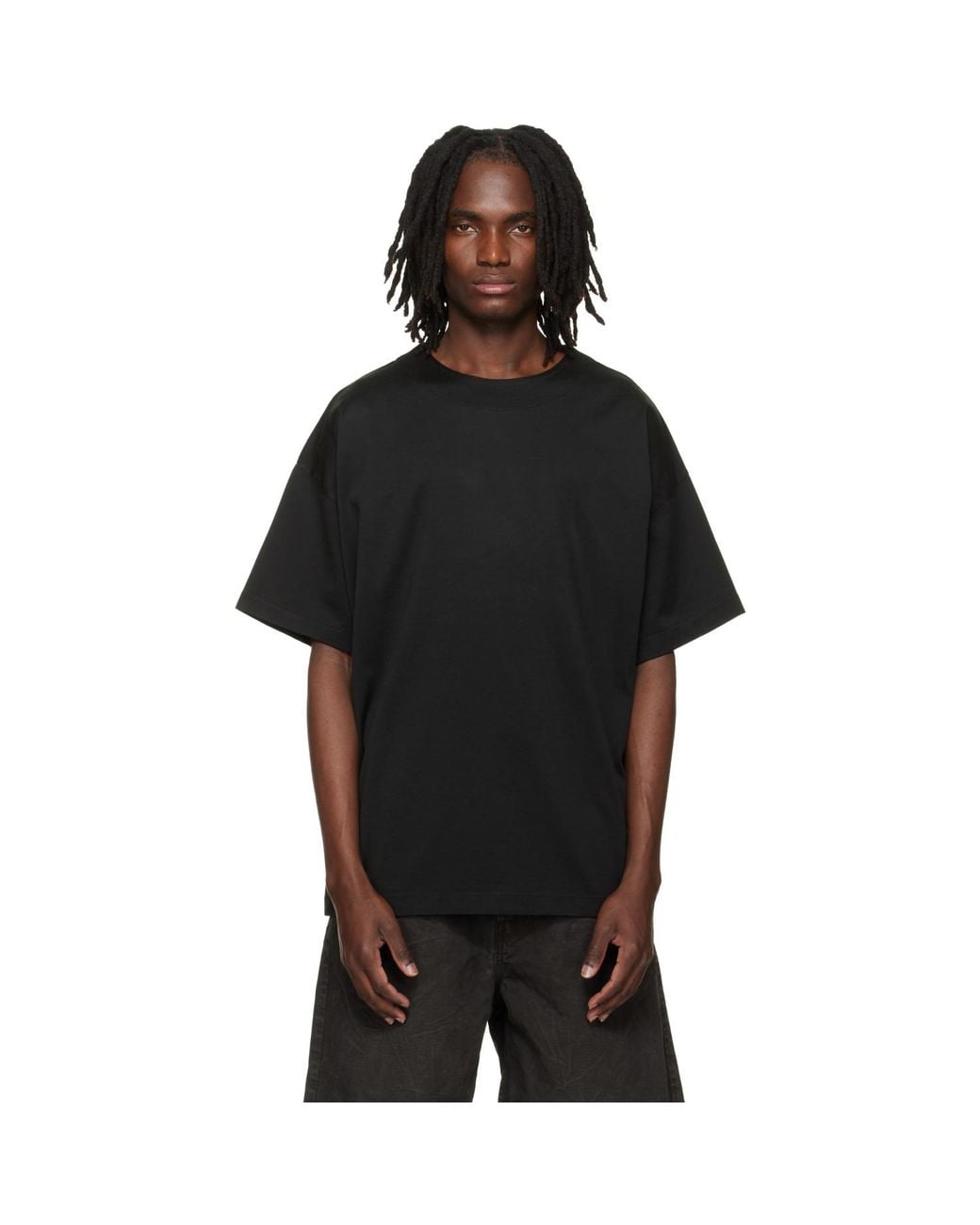 Fear Of God Black Clean Neck Tee for men