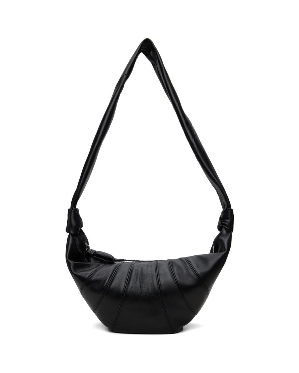 Lemaire Black Medium Croissant Bag for men