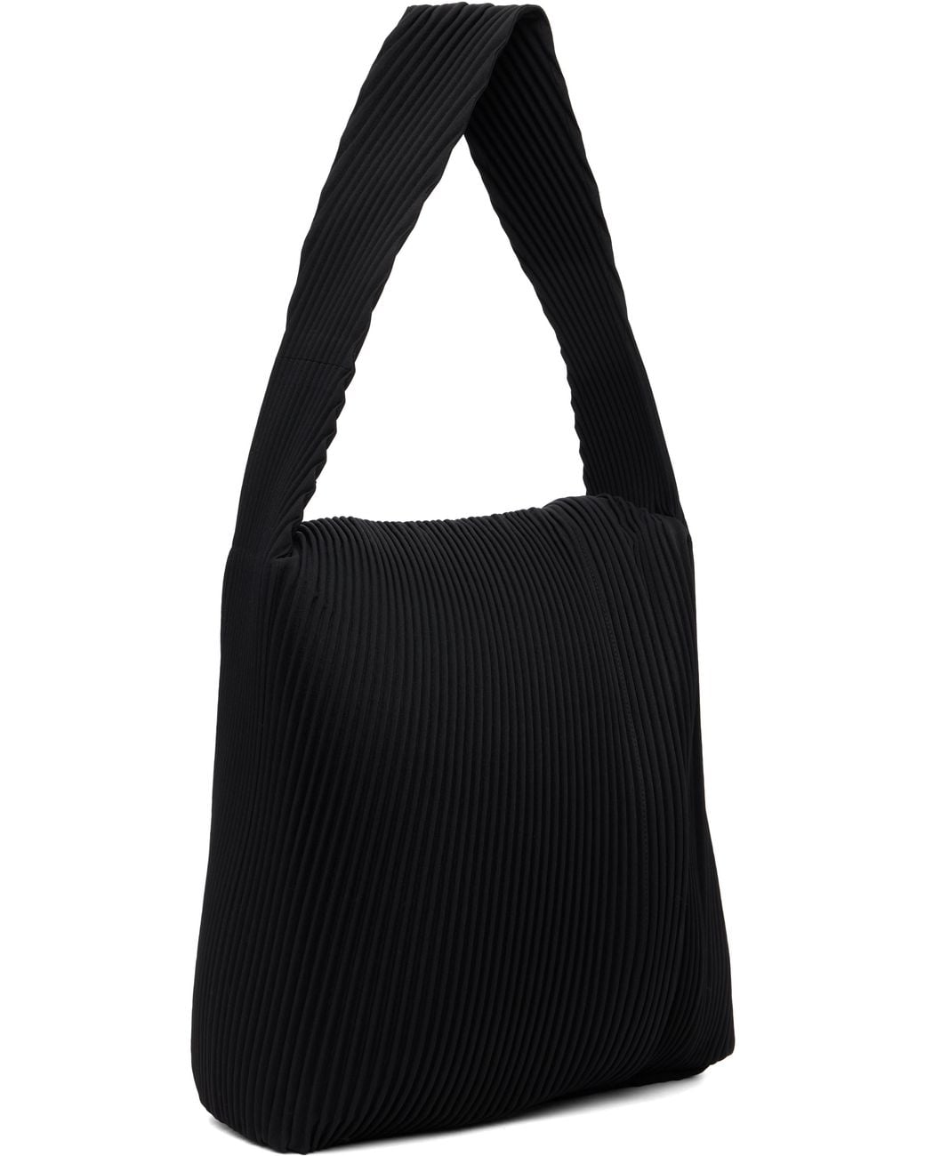 Homme Plissé Issey Miyake Black Rounded Square Tote for men