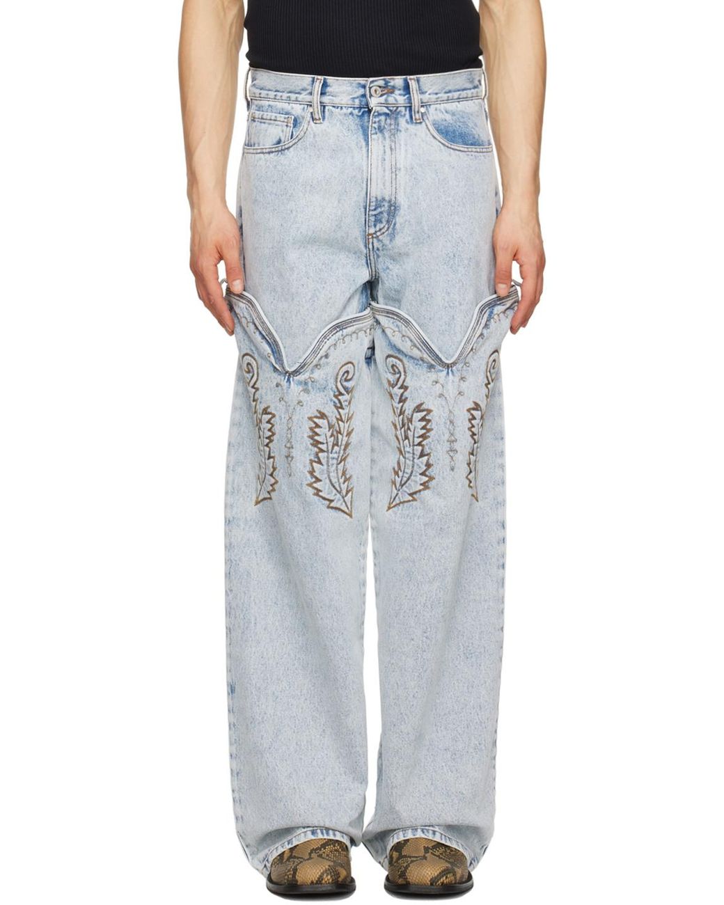 限定品安い Y/PROJECT cowboy cuff relaxed jeansの通販 by ナカタ@'s