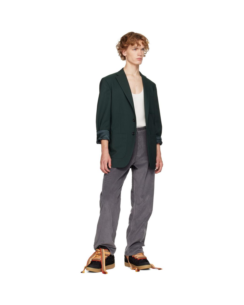 Lanvin Blue Curb Sneakers for men