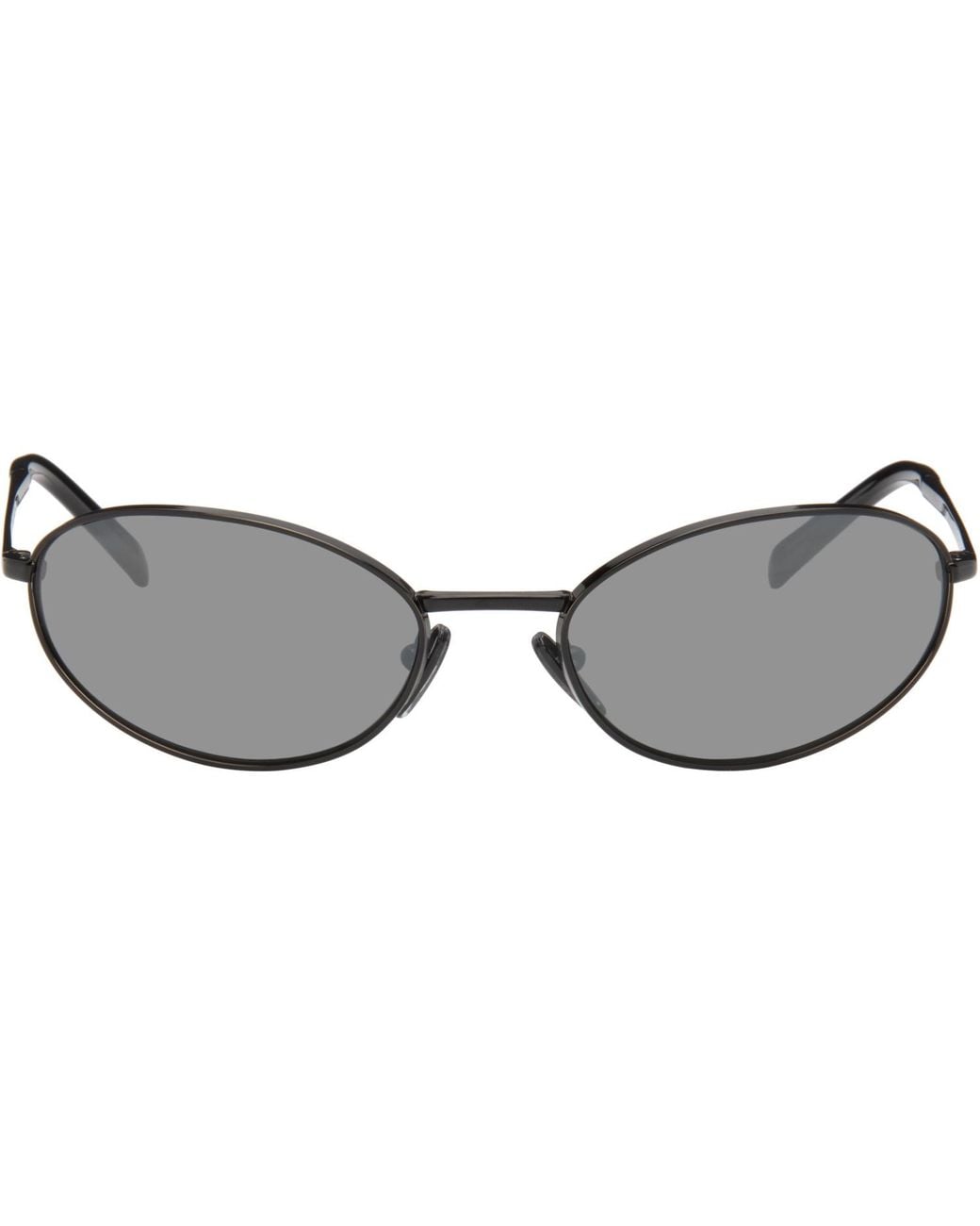 Prada Gray Logo Sunglasses for men
