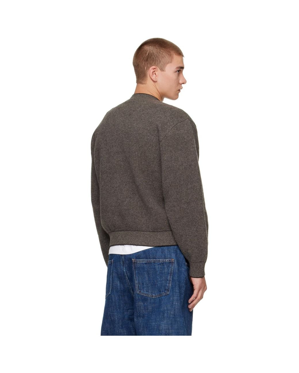 Jacquemus Gray Taupe 'La Maille Pelota' Sweater for men