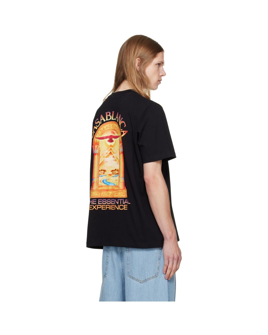 Casablanca Black Hermons Mirage Arch T-Shirt for men