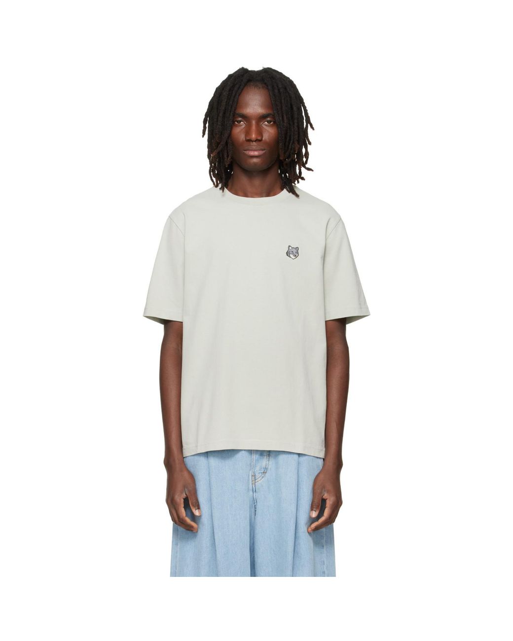 Maison Kitsuné White Fox Head Comfort T-Shirt for men