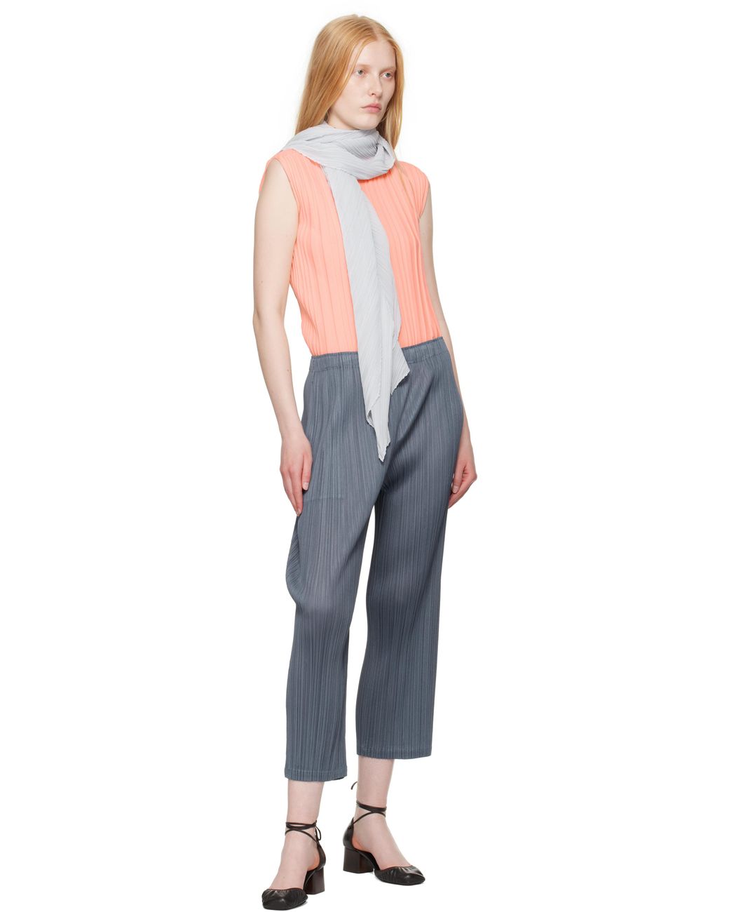 トップス PLEATS PLEASE ISSEY MIYAKE RIB KNIT Pleats Please Issey Miyake Rib Knit Top in Orange | Lyst Canada