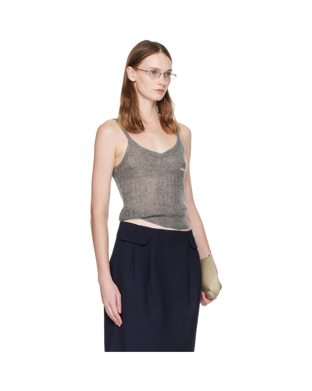 ShuShu/Tong Blue Knit Camisole