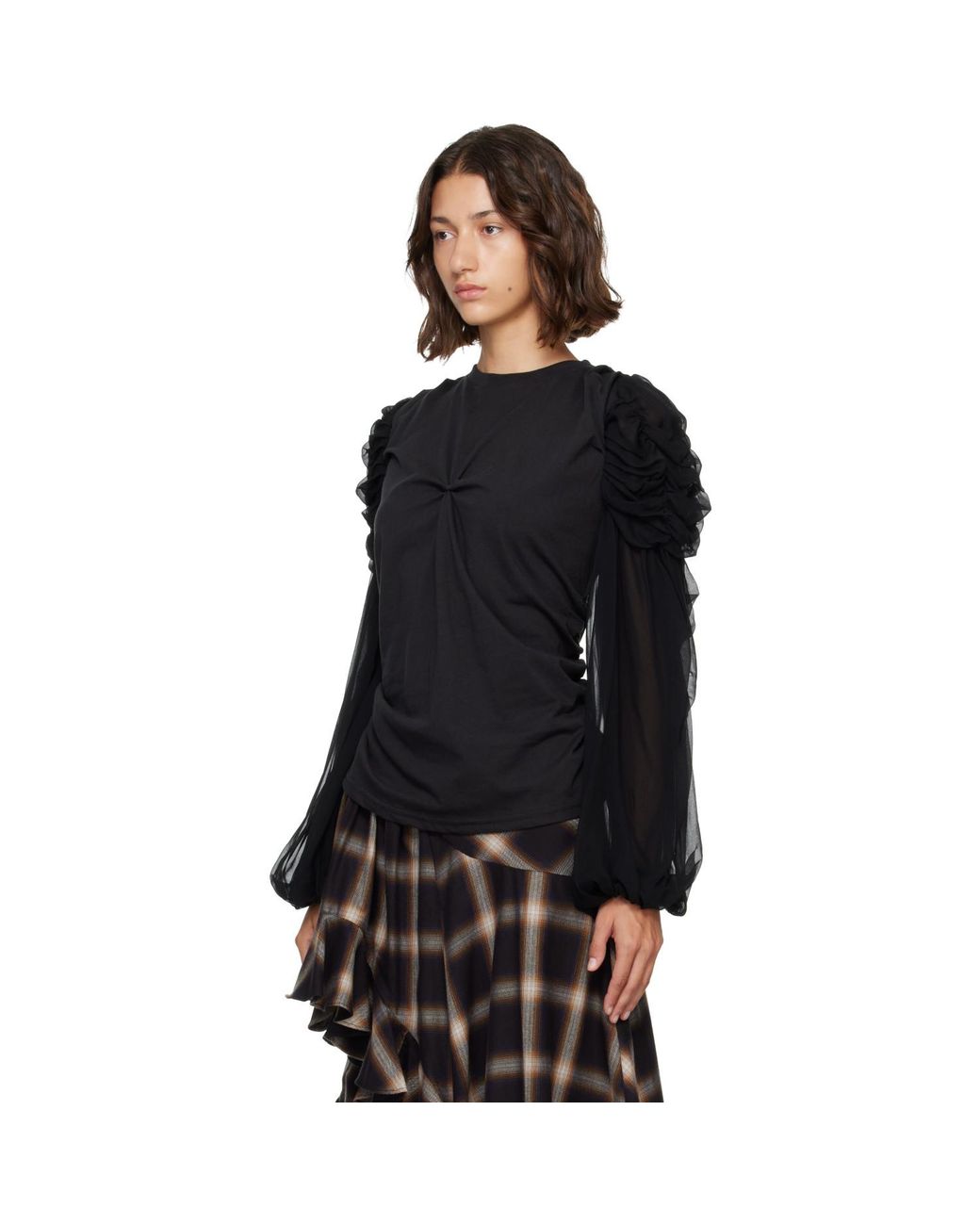 Collina Strada Black Celosia Shirt