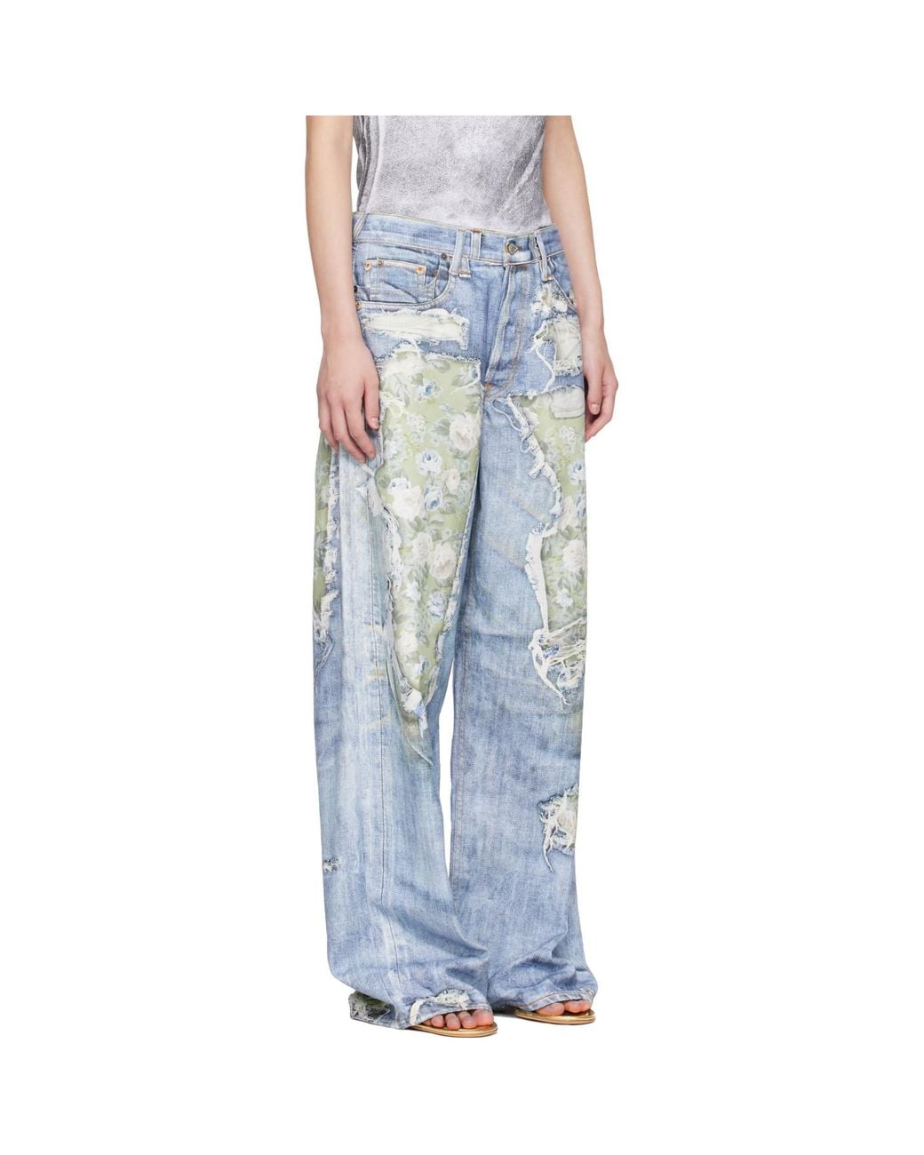 Acne Blue Trompe-L'Oeil 1981 Jeans