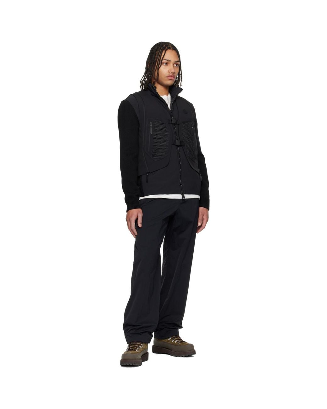 Moncler Black 'Matt' Spica 2-In-1 Vest for men