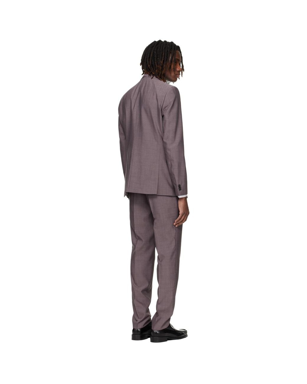 HUGO Black Two-Piece Extra-Slim-Fit Wool-Blend Suit for men