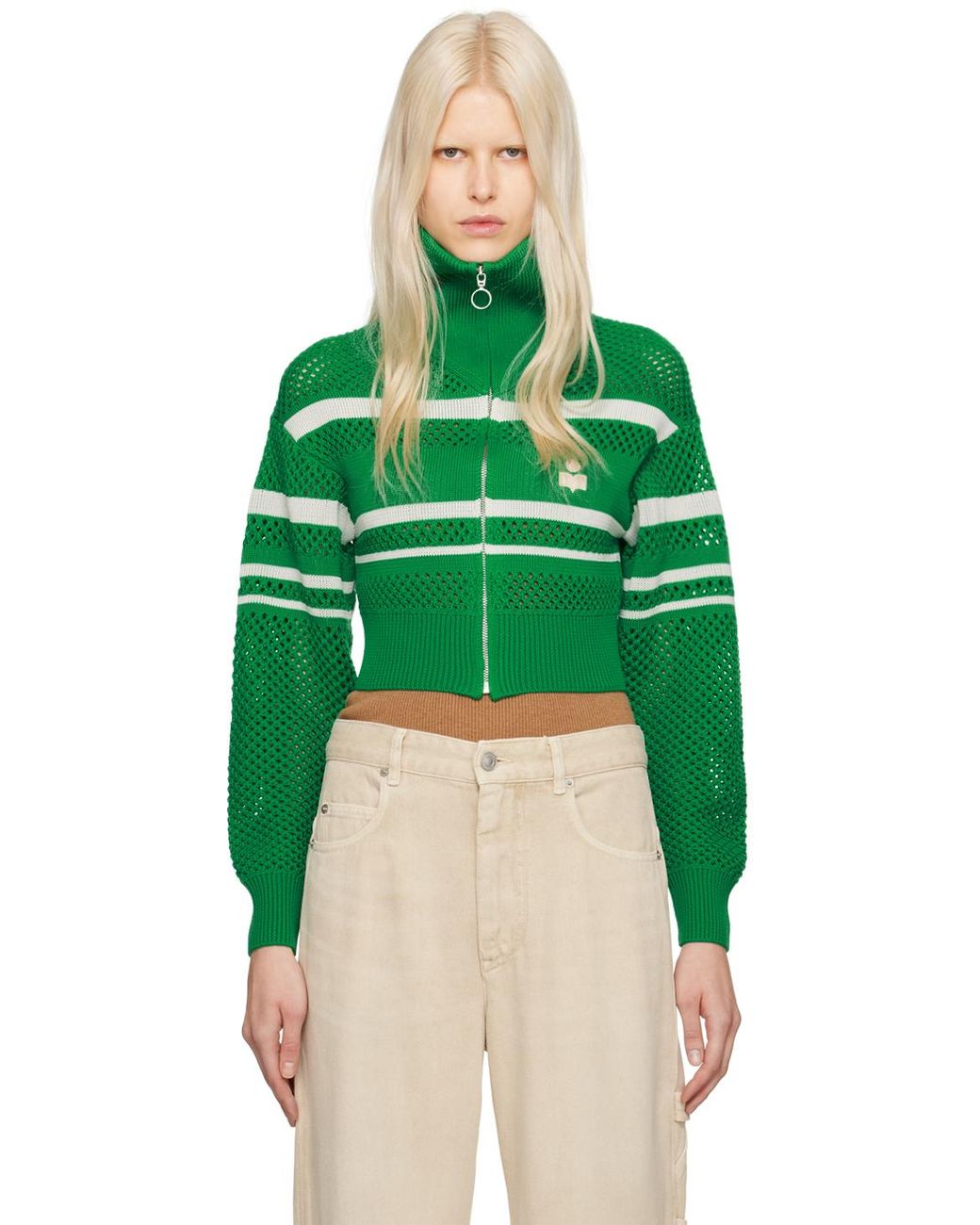 Isabel Marant Alec Sweater in Green Lyst Canada