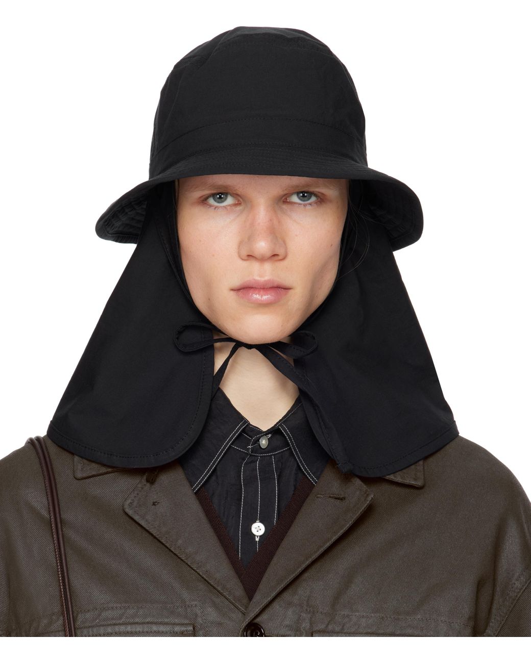 Lemaire Desert Bucket Hat in Black for Men | Lyst