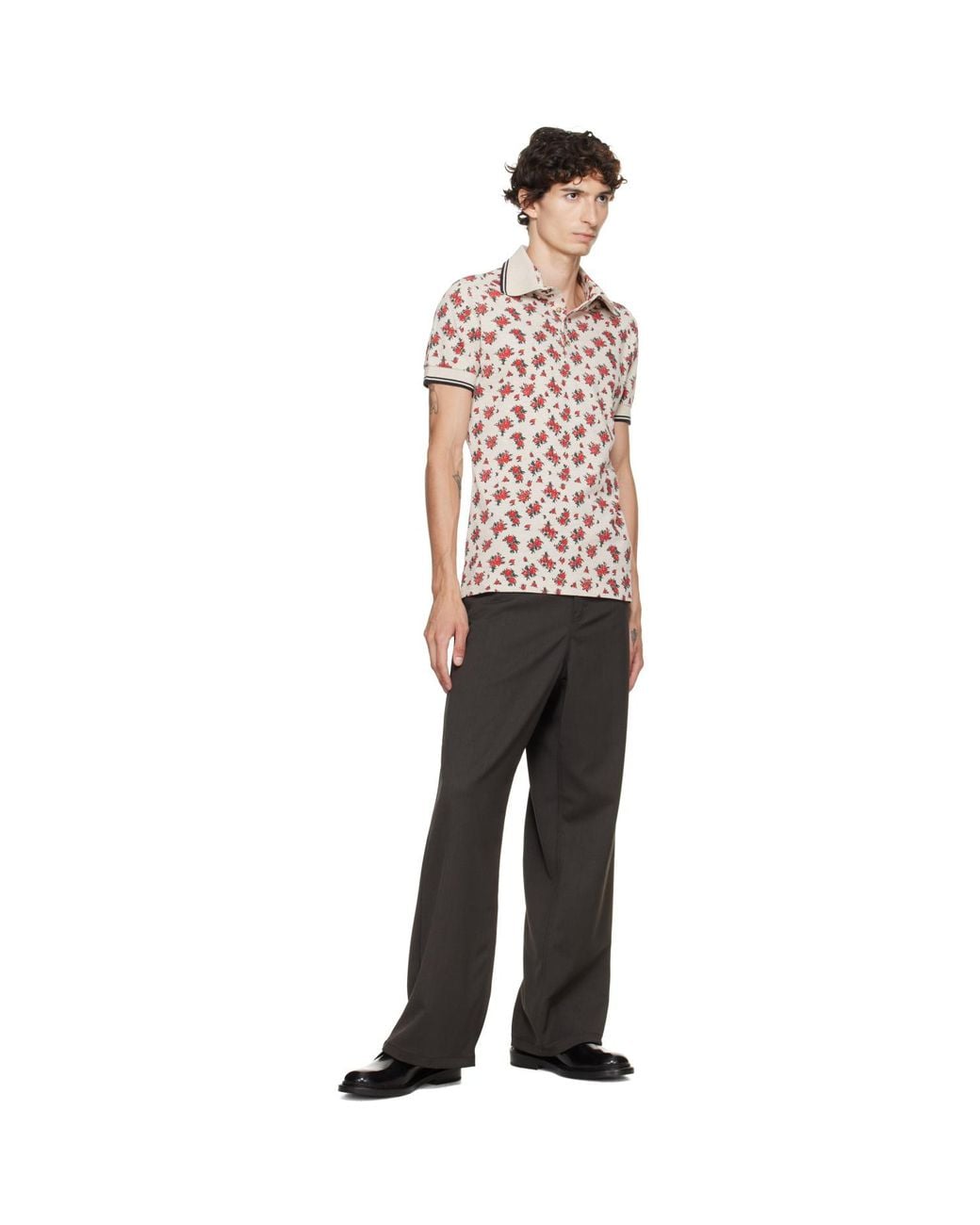 Vivienne Westwood Red Two Button Polo for men