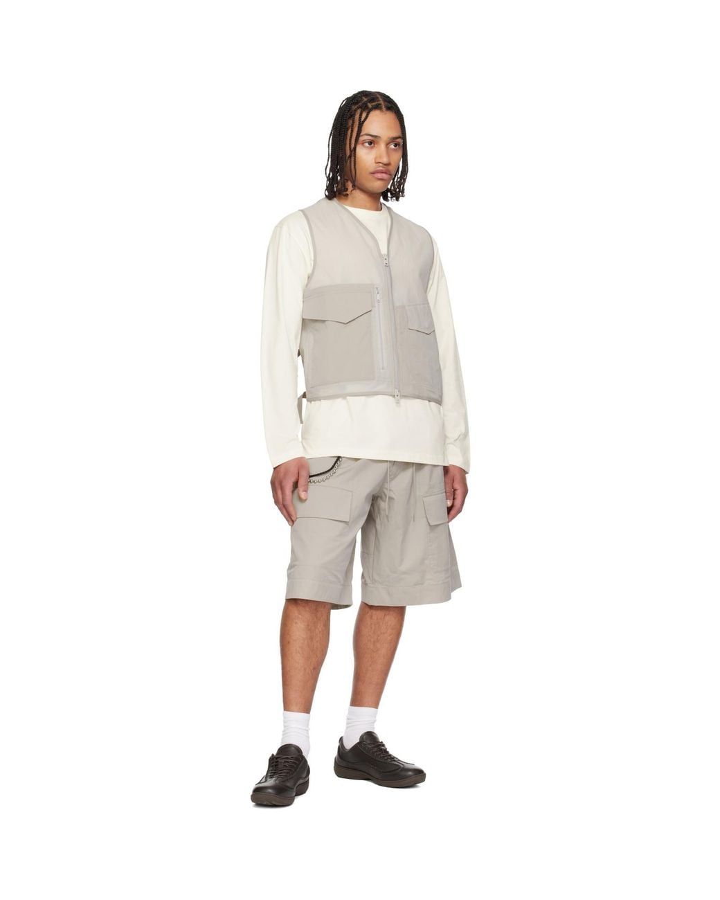 Y-3 Natural Taupe Tactical Utility Vest for men