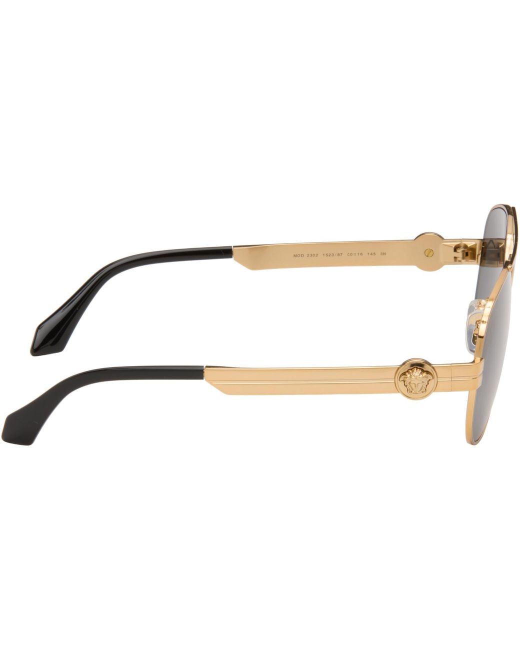 Versace Gray Clarck Pilot Sunglasses for men