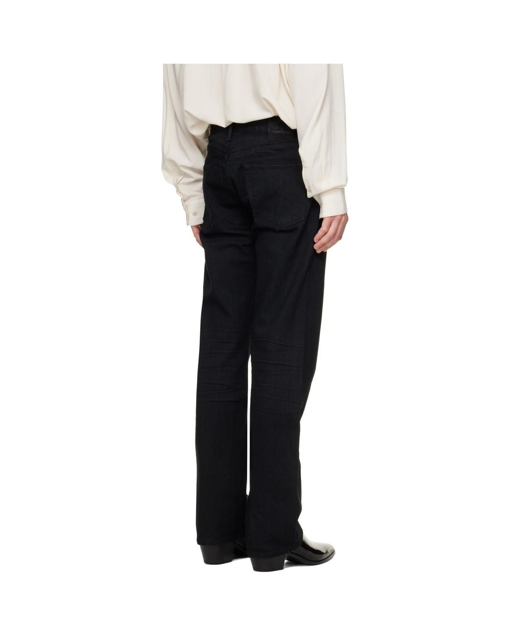 Tom Ford Black 50's Straight Fit Jeans for men