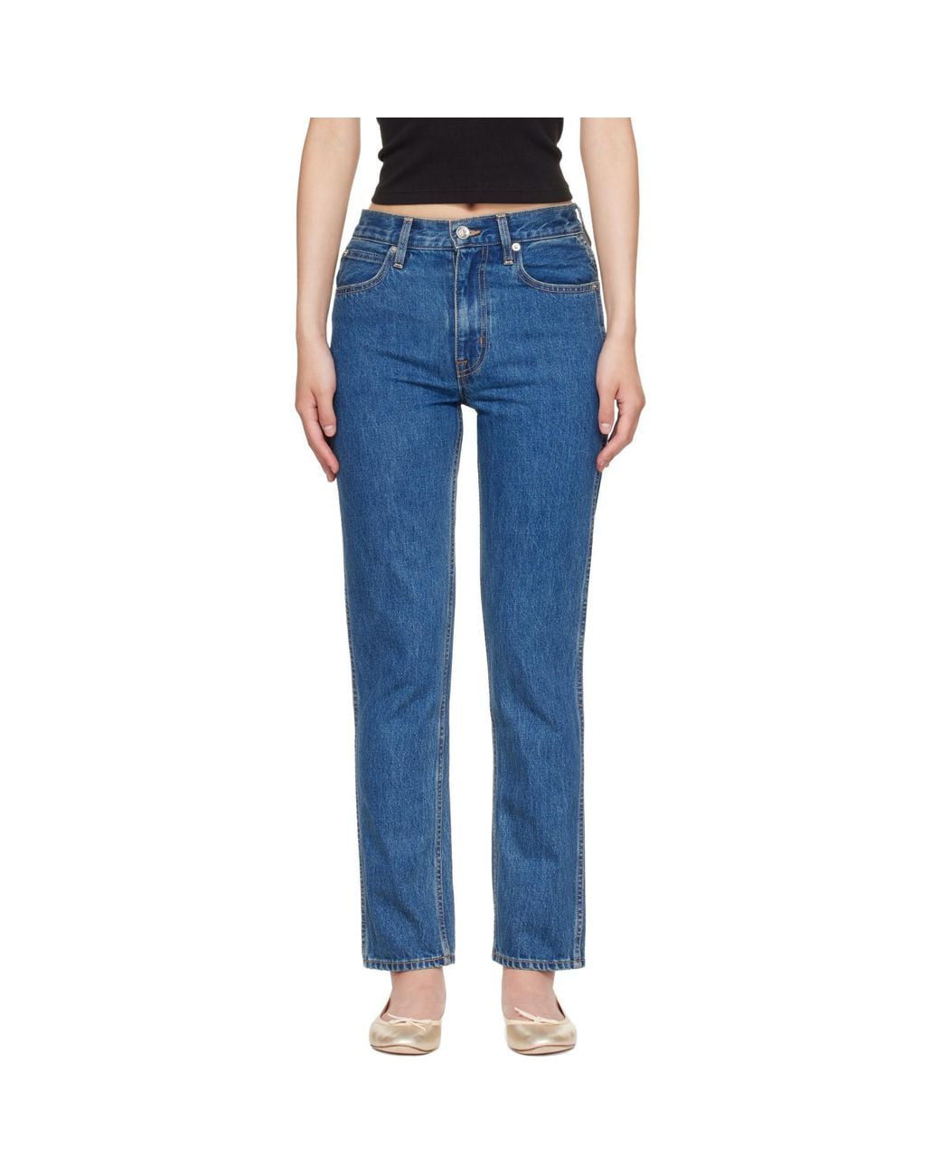 SLVRLAKE Denim Blue Virginia Slim Jeans