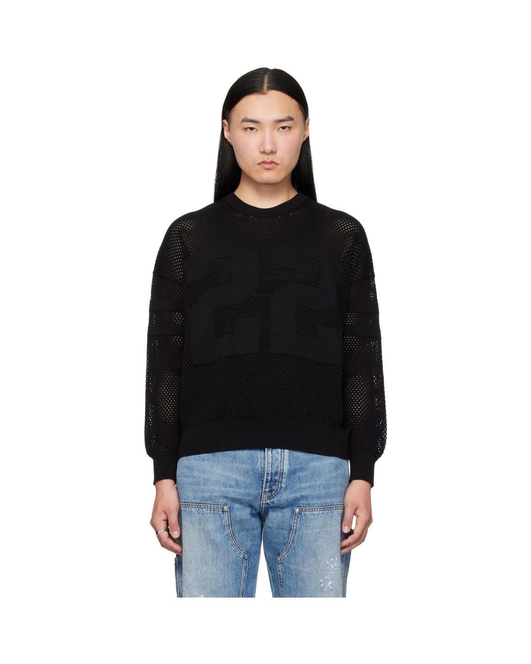 Amiri Black 22' Crewneck Sweater for men