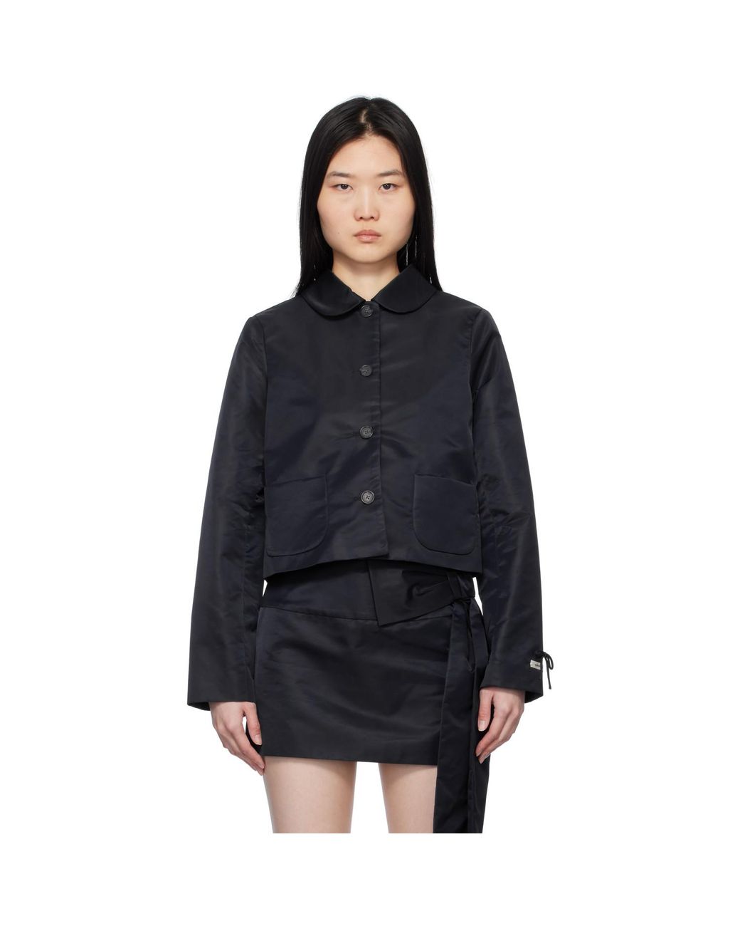 Sandy Liang Black Shelby Jacket