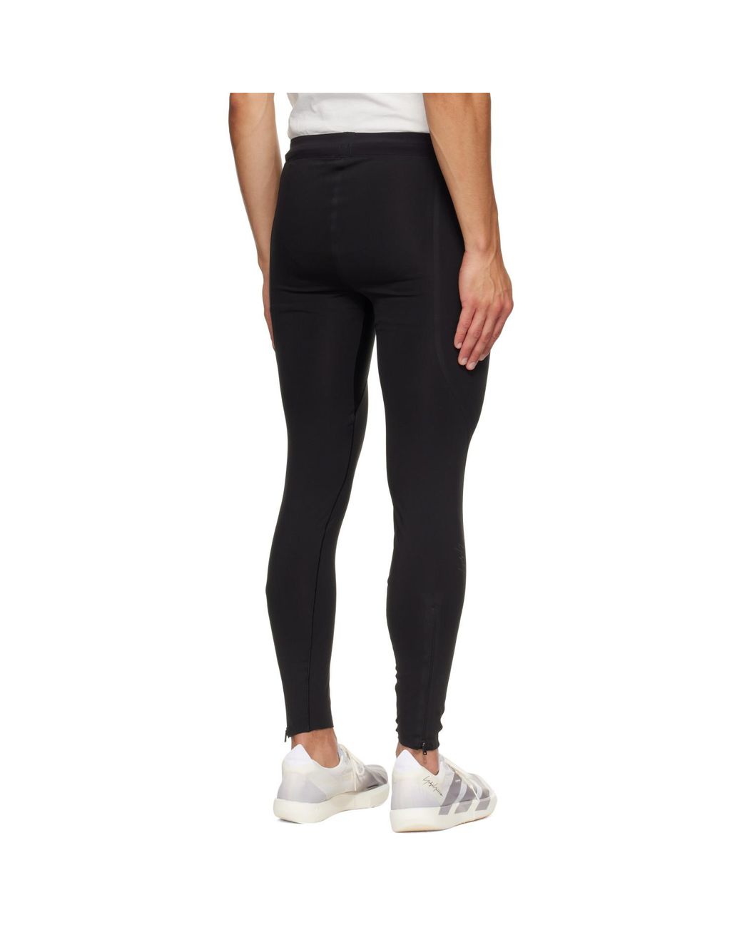 Y-3 Black Running Leggings for men