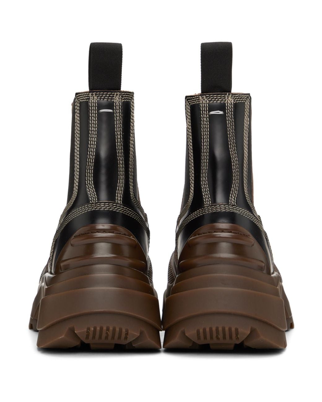 Maison Margiela Black Chunky Chelsea Boots
