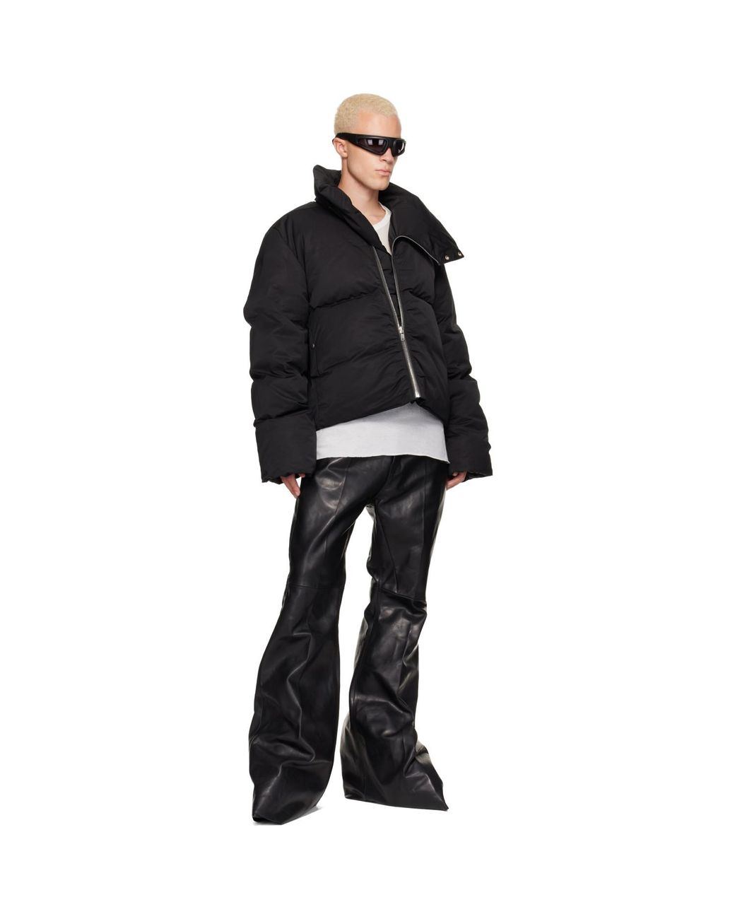 Rick Owens Black Tower Turtle Down Jacket for men