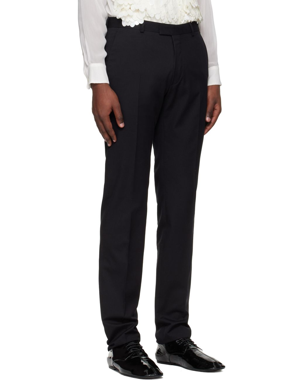 Dries Van Noten Black Single-Breasted Suit for men