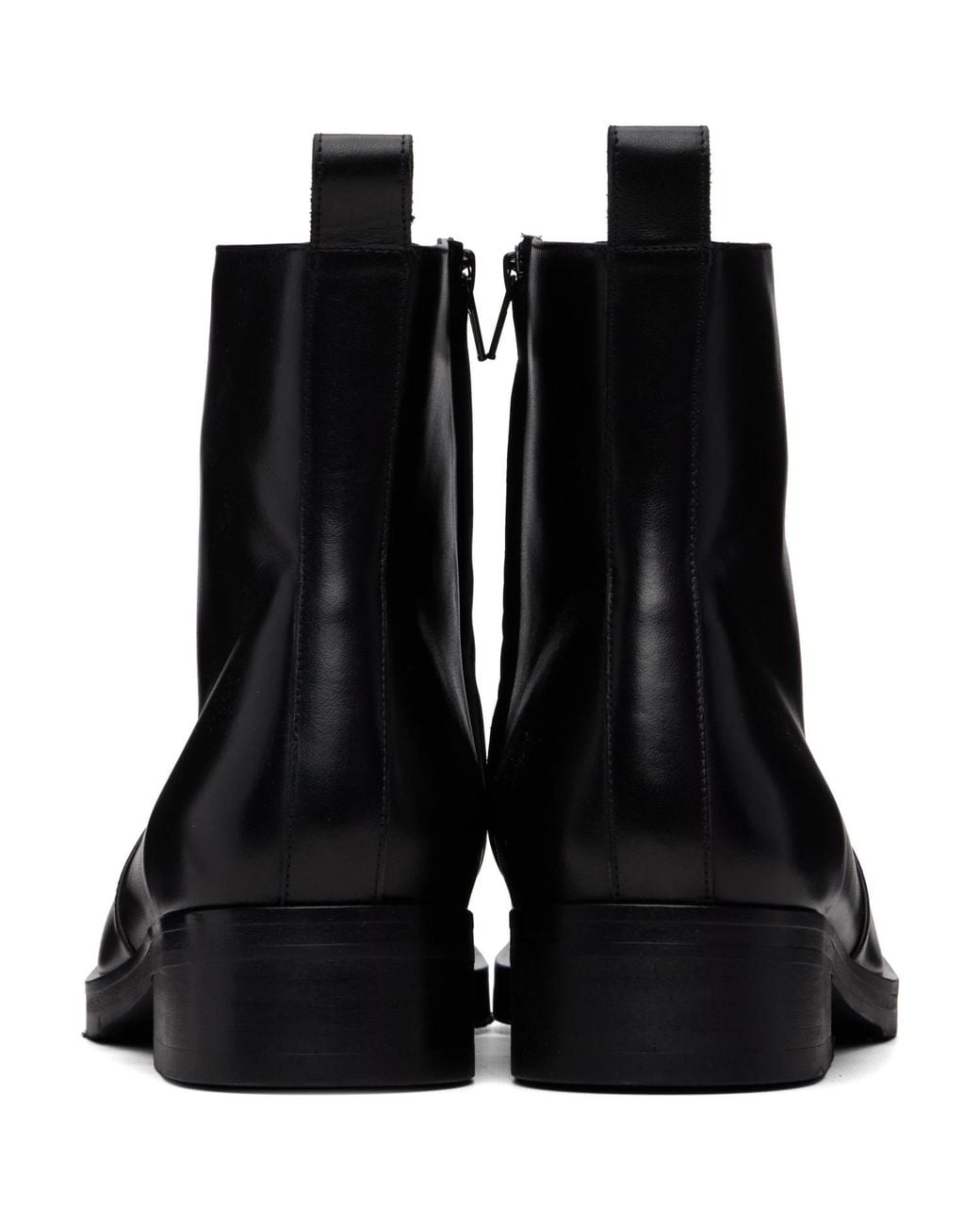 Studio Nicholson Black Square Boots for men