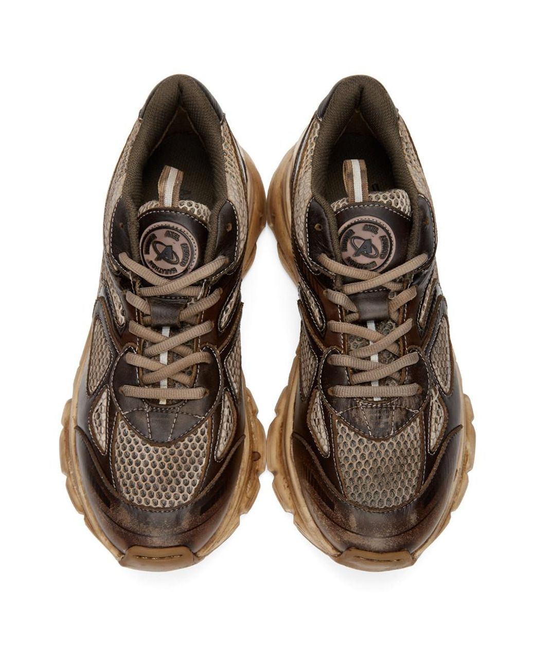 Axel Arigato Brown Dip-dye Marathon Sneakers for Men | Lyst