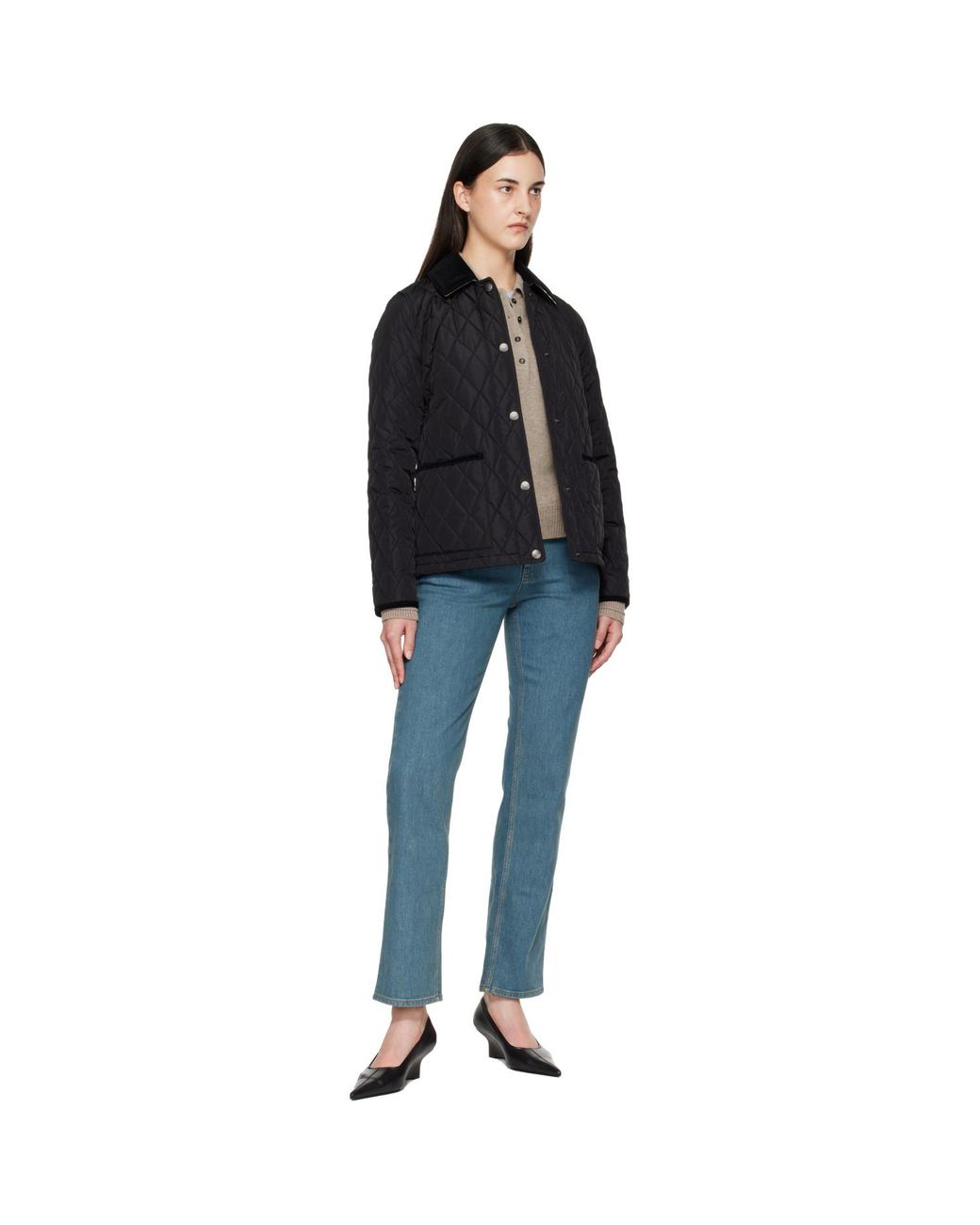 Burberry Black Quilted Nylon Jacket