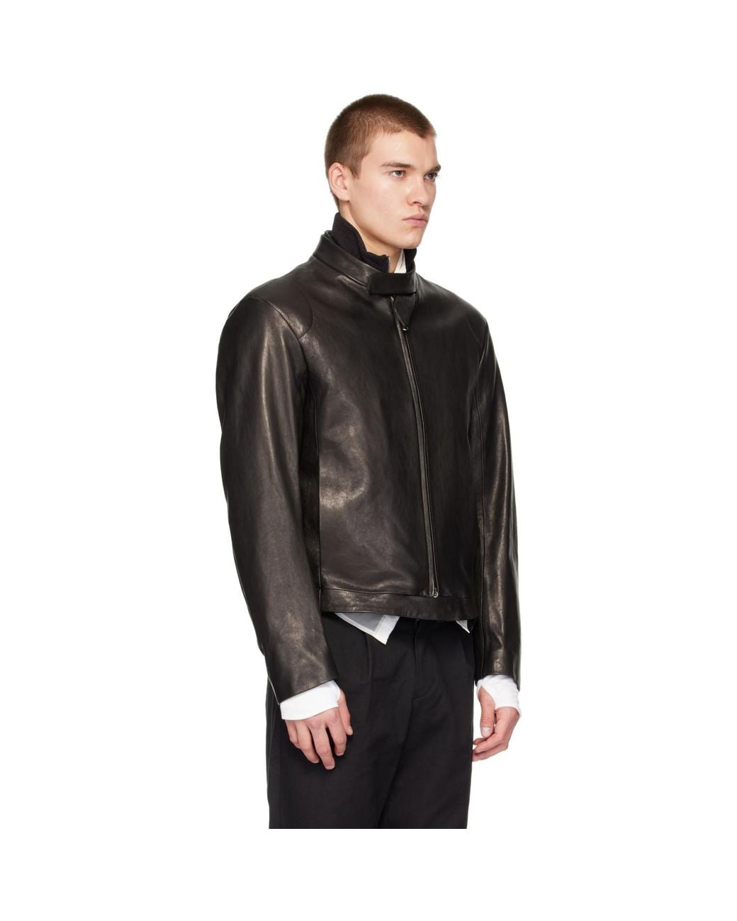 Post Archive Faction PAF Black Rider Leather Jacket for men