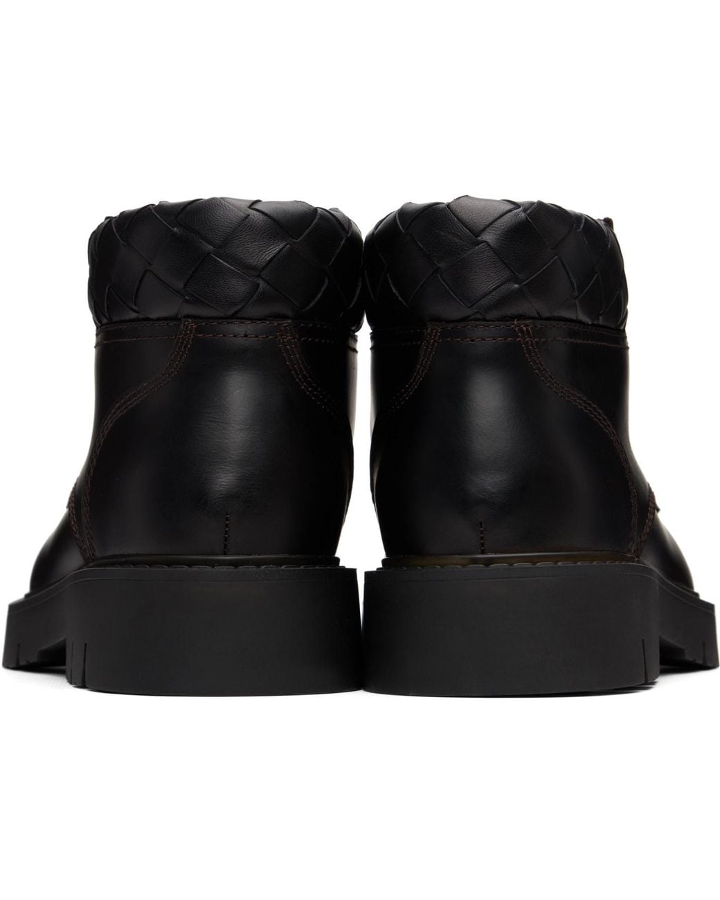 Bottega Veneta Black Haddock Cropped Boots for men