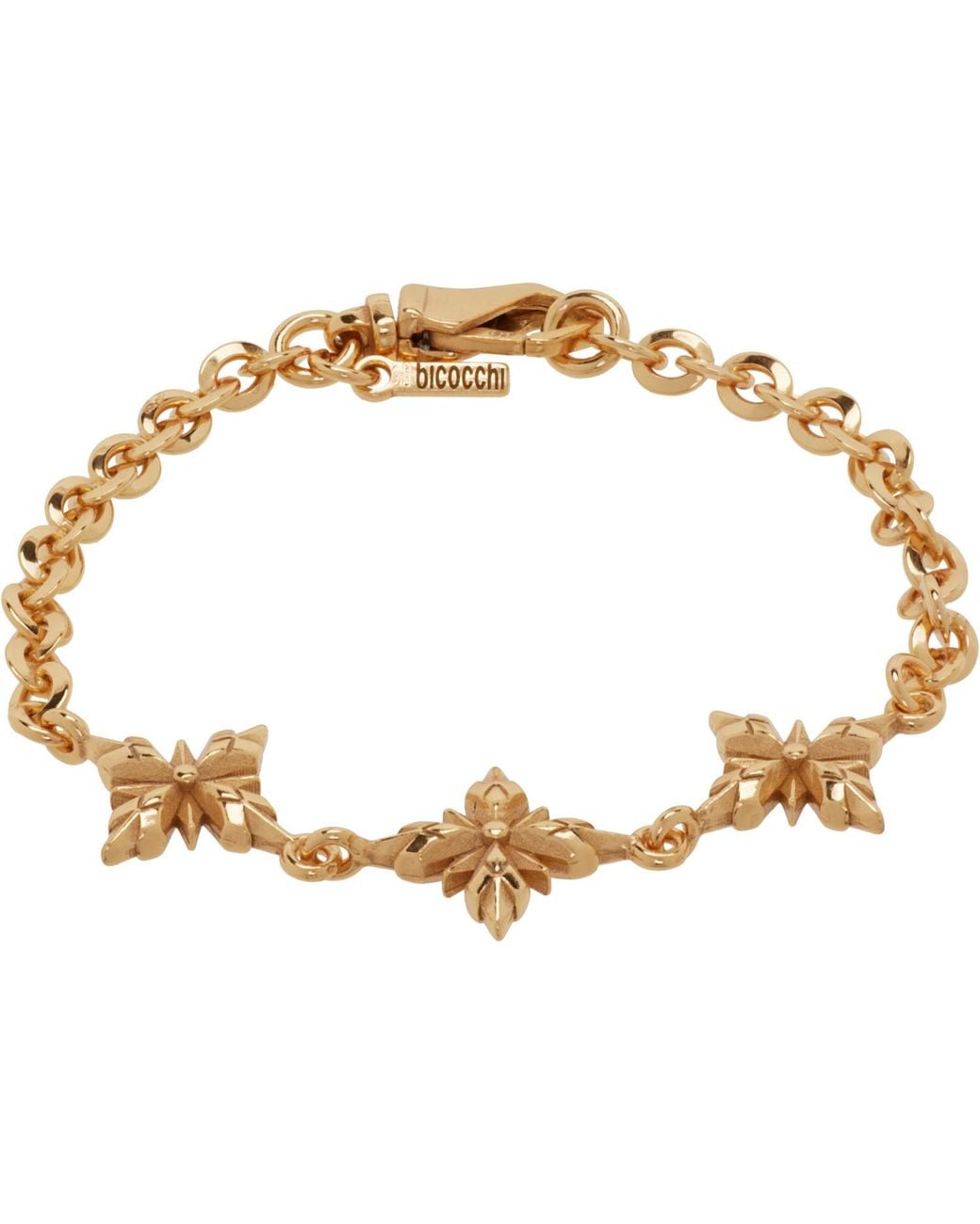 Emanuele Bicocchi Metallic Stella Ventis Chain Bracelet for men