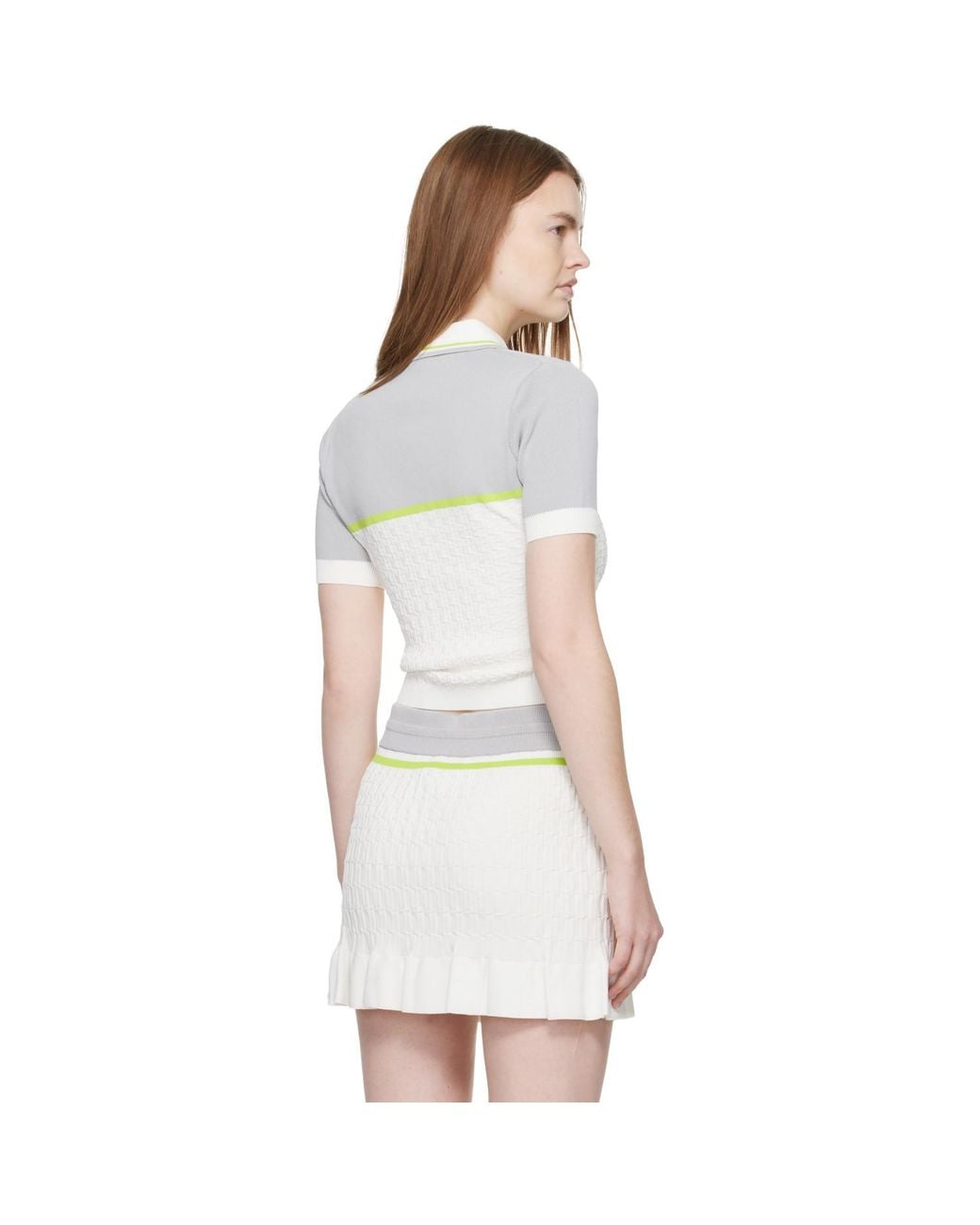 Casablanca White Tennis Polo