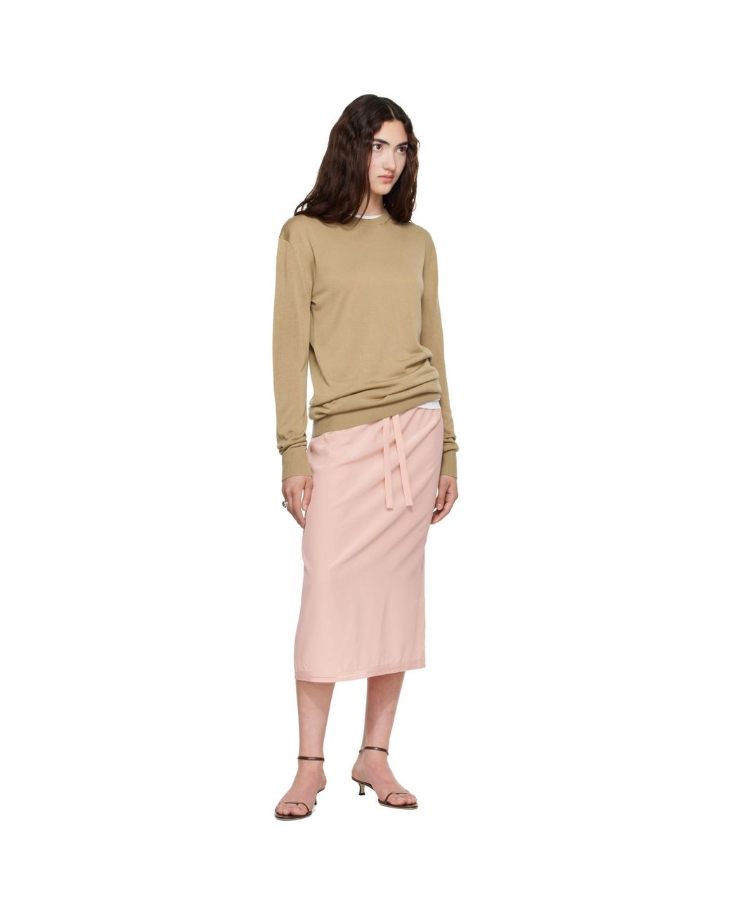 Totême Natural Long-Sleeve Knit Sweater
