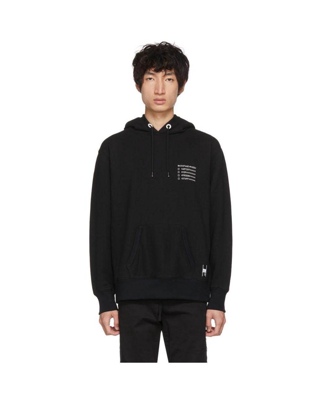 Moncler Genius 7 Moncler Fragment Hiroshi Fujiwara Black Backstage Pass  Hoodie for Men | Lyst