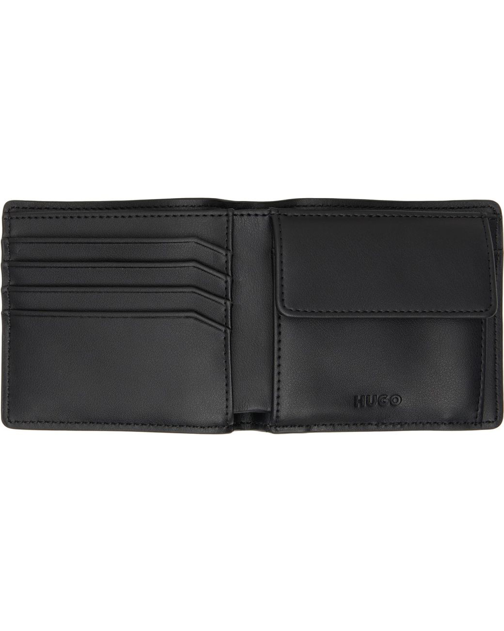 HUGO Gray Logo Hardware Wallet for men