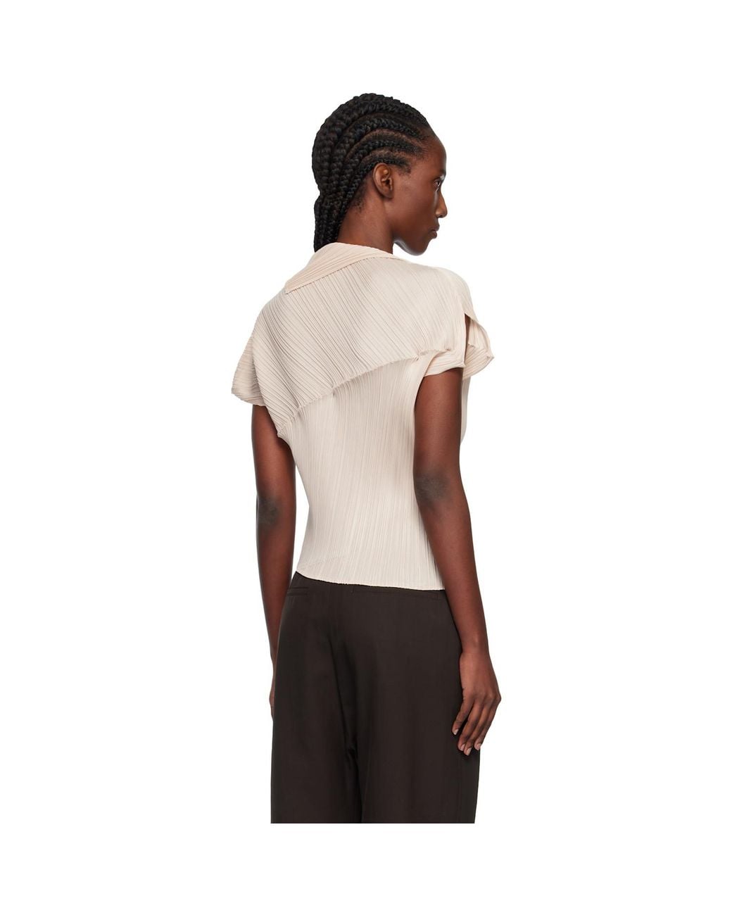 Pleats Please Issey Miyake Leap Top in Black | Lyst