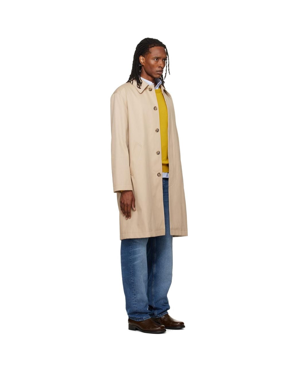 A.P.C. Metallic Urban Mac Coat for men