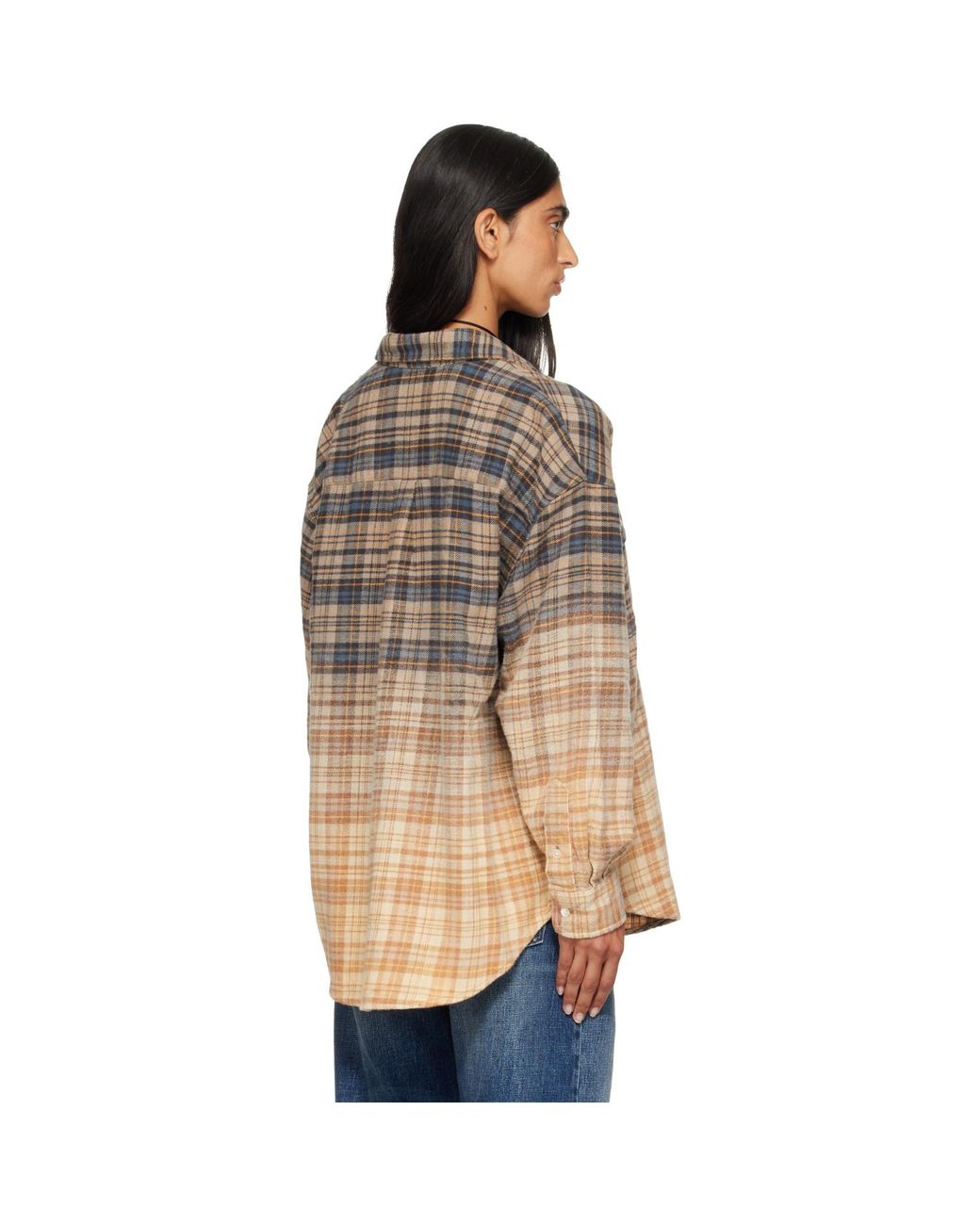 R13 Brown Boyfriend Shirt