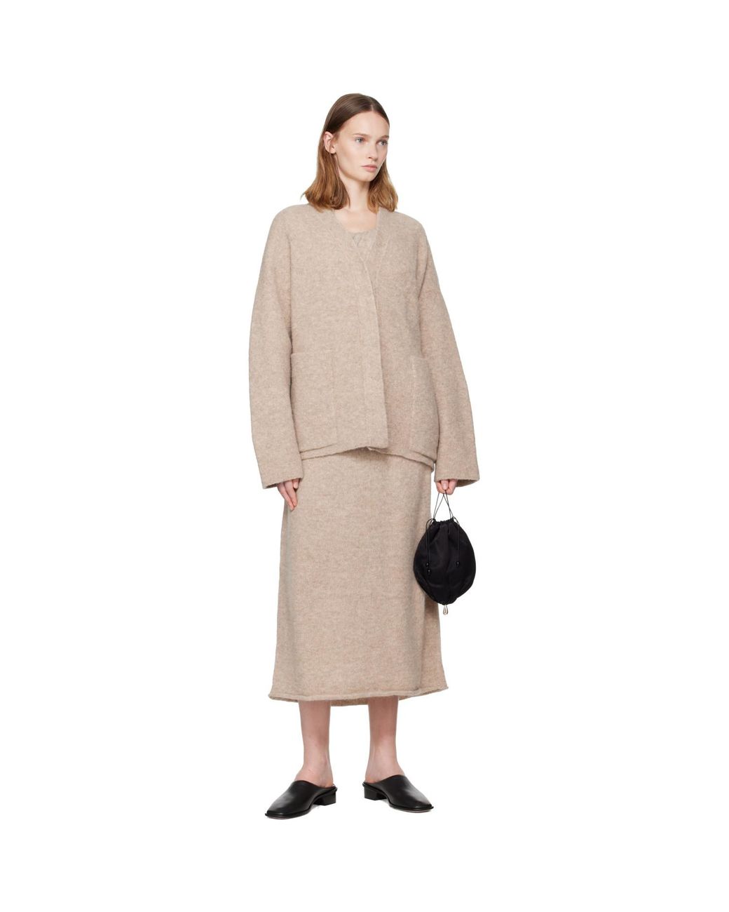 Lauren Manoogian Natural Double Face Cardigan