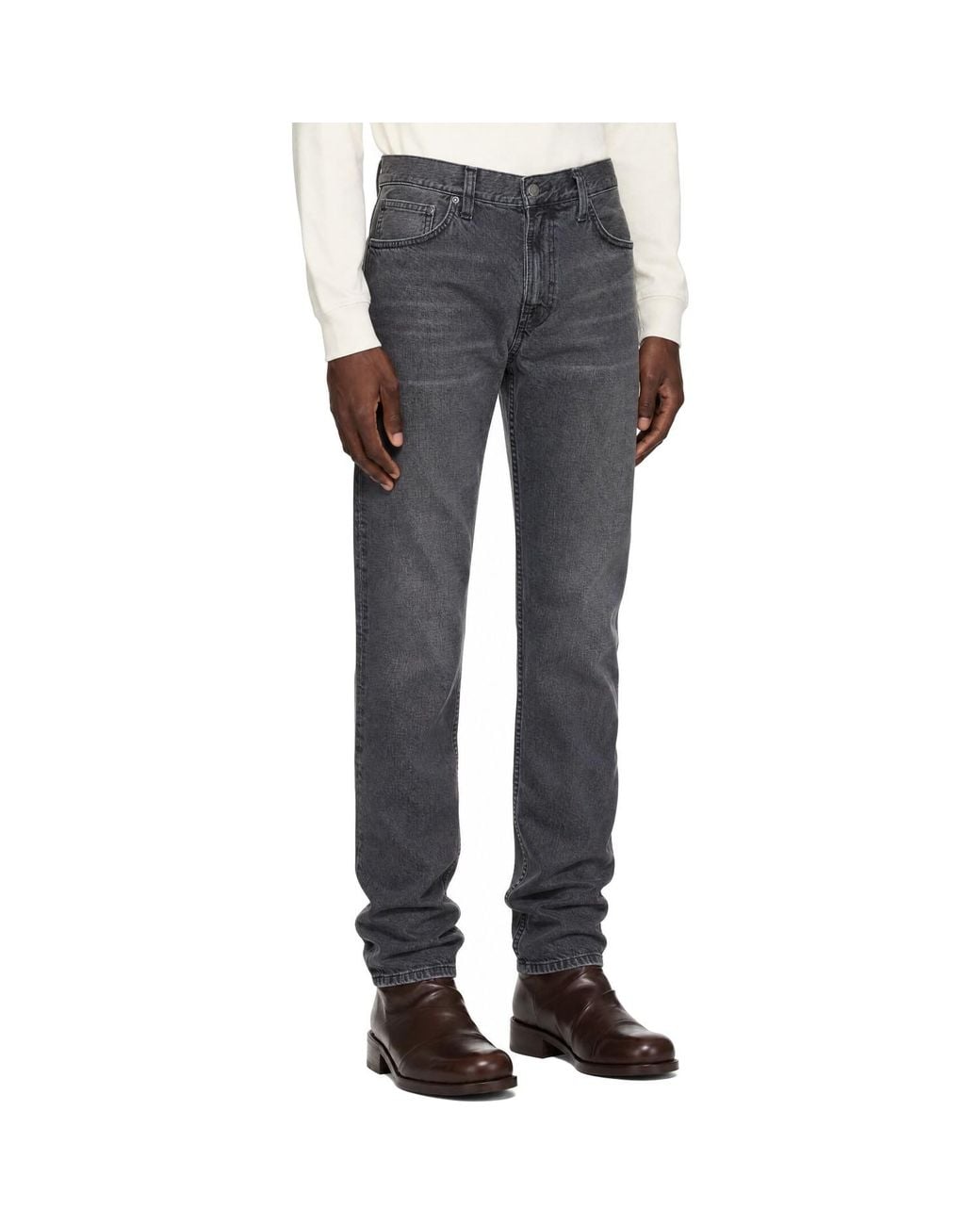 Nudie Jeans Gray Gritty Jackson Jeans for men