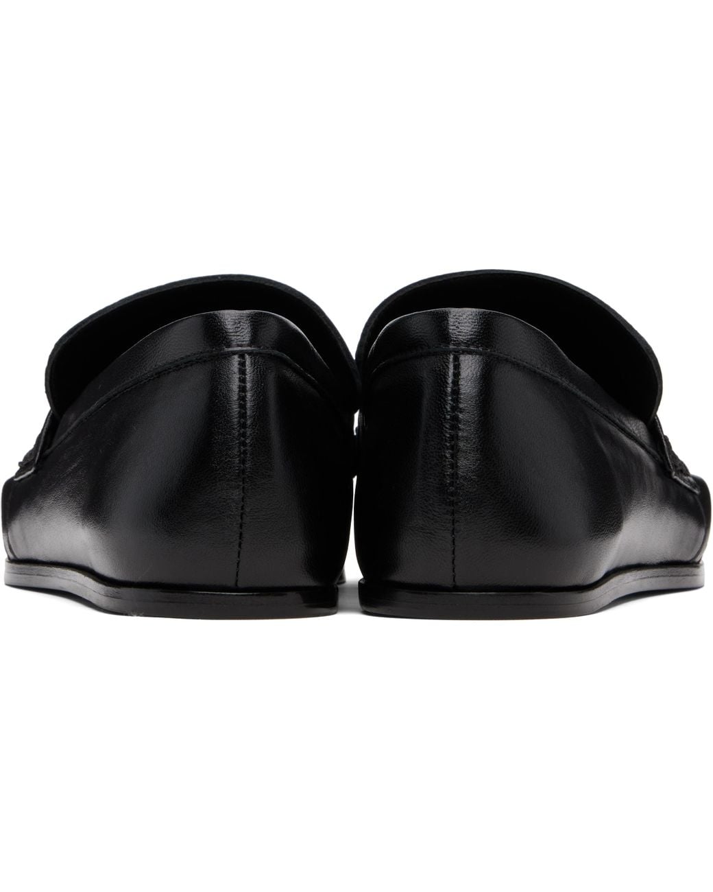 Jil Sander Black D-Ring Loafers