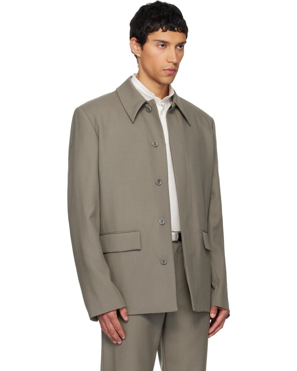 Rier Black Wool Jacket for men