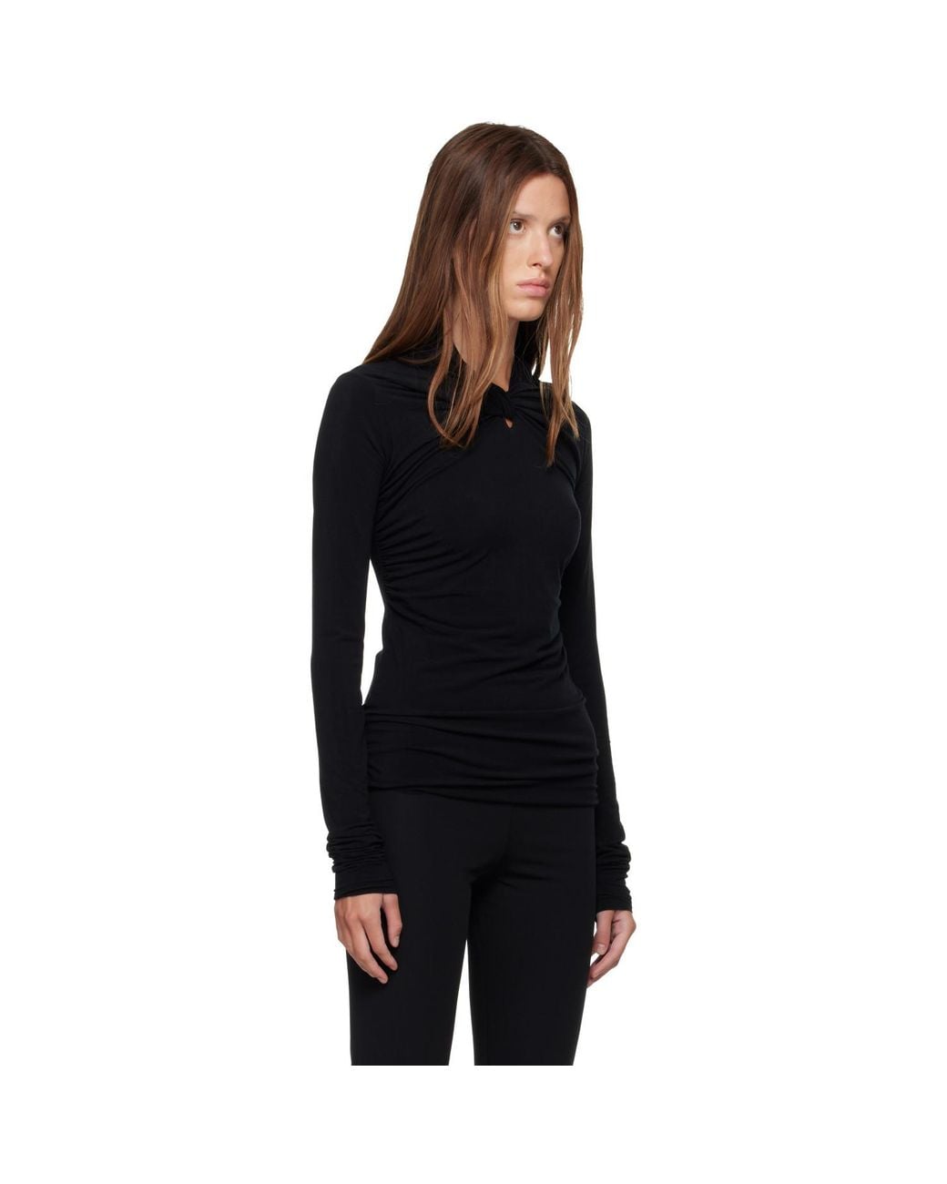 Rick Owens Black Tower Kairo Ls T-Shirt