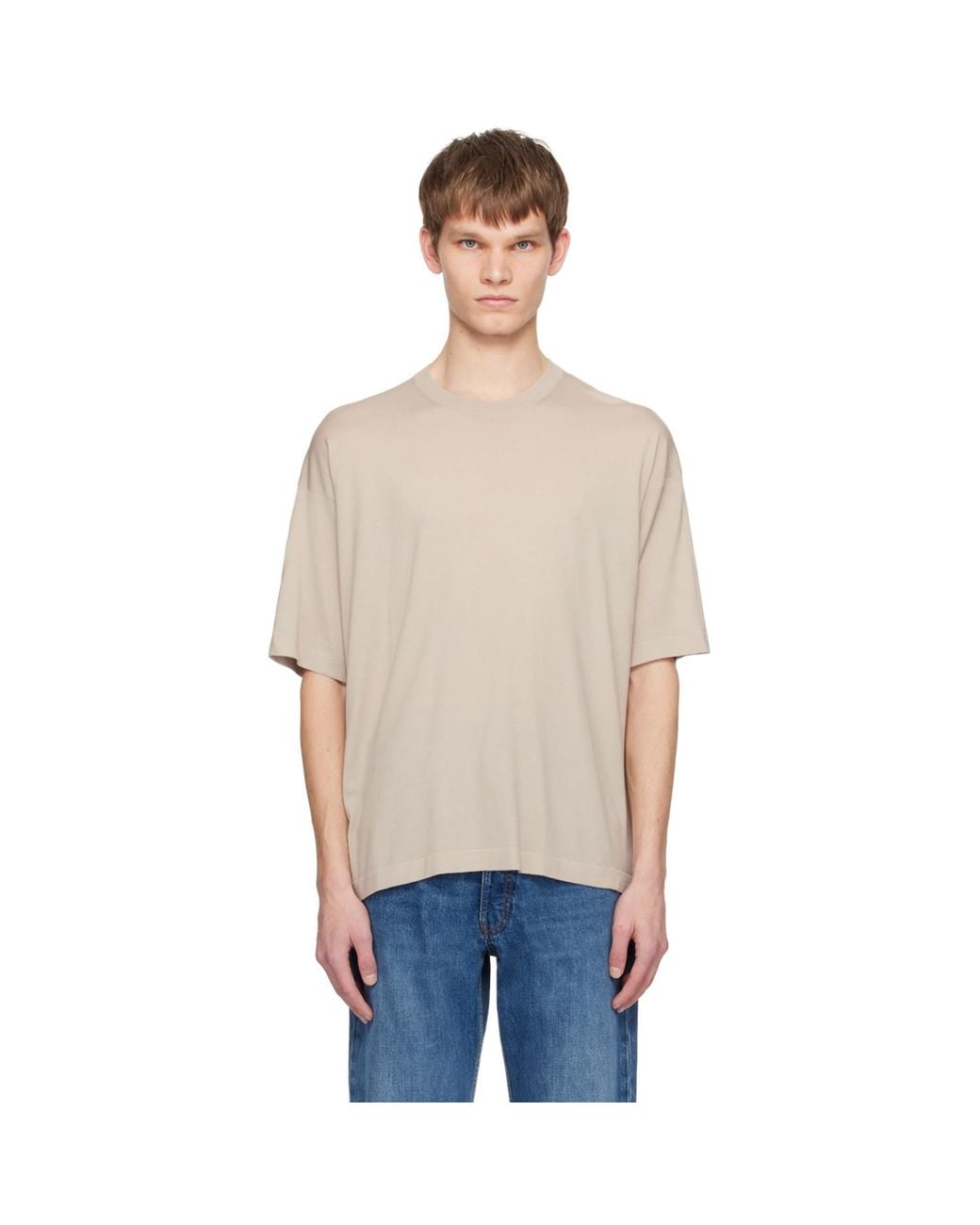 The Row Blue Taupe Dlomu T-Shirt for men