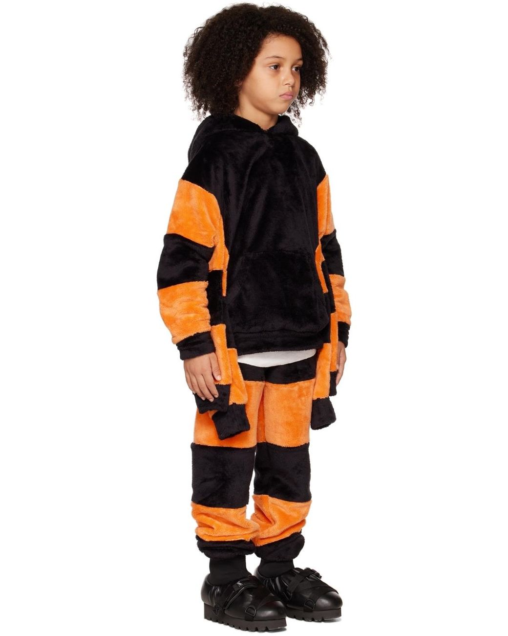 Doublet キッズ｜Ssense限定 ブラック＆オレンジ Itchy Witch Spider フーディ Orange