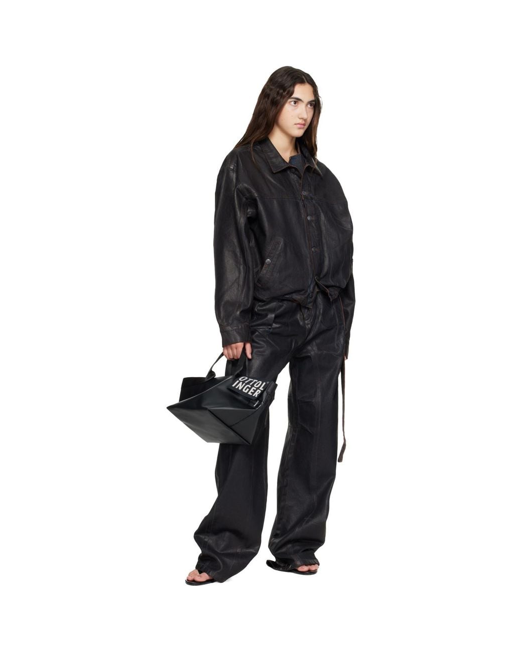 OTTOLINGER Black Mini Shopper Bag