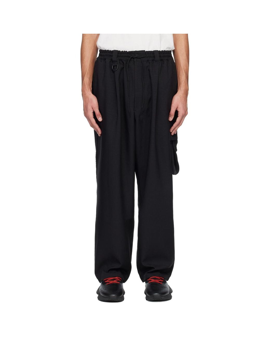 Y-3 Black Sport Uniform Cargo Pants for men